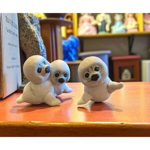 Baby Seals Figurine set 1984 collectible